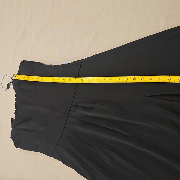 Petite Studio Black Size XXS Elegant Black Midi Slip Dress - Picture 11 of 12